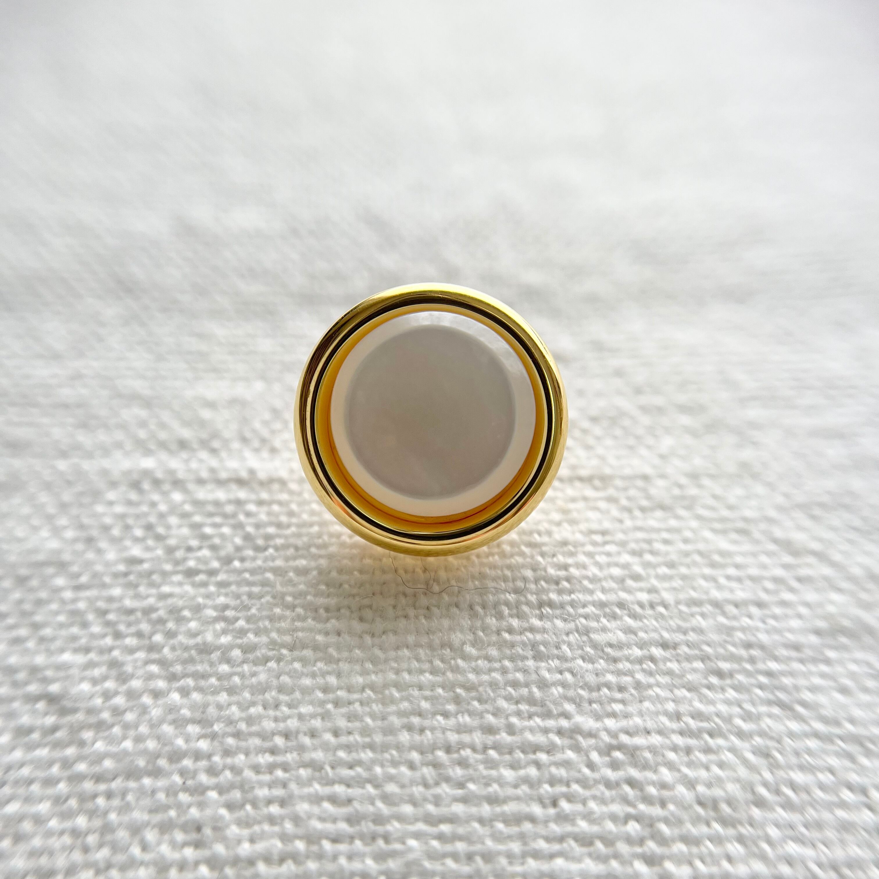 白蝶貝サークル×ゴールドフレーム 15㎜