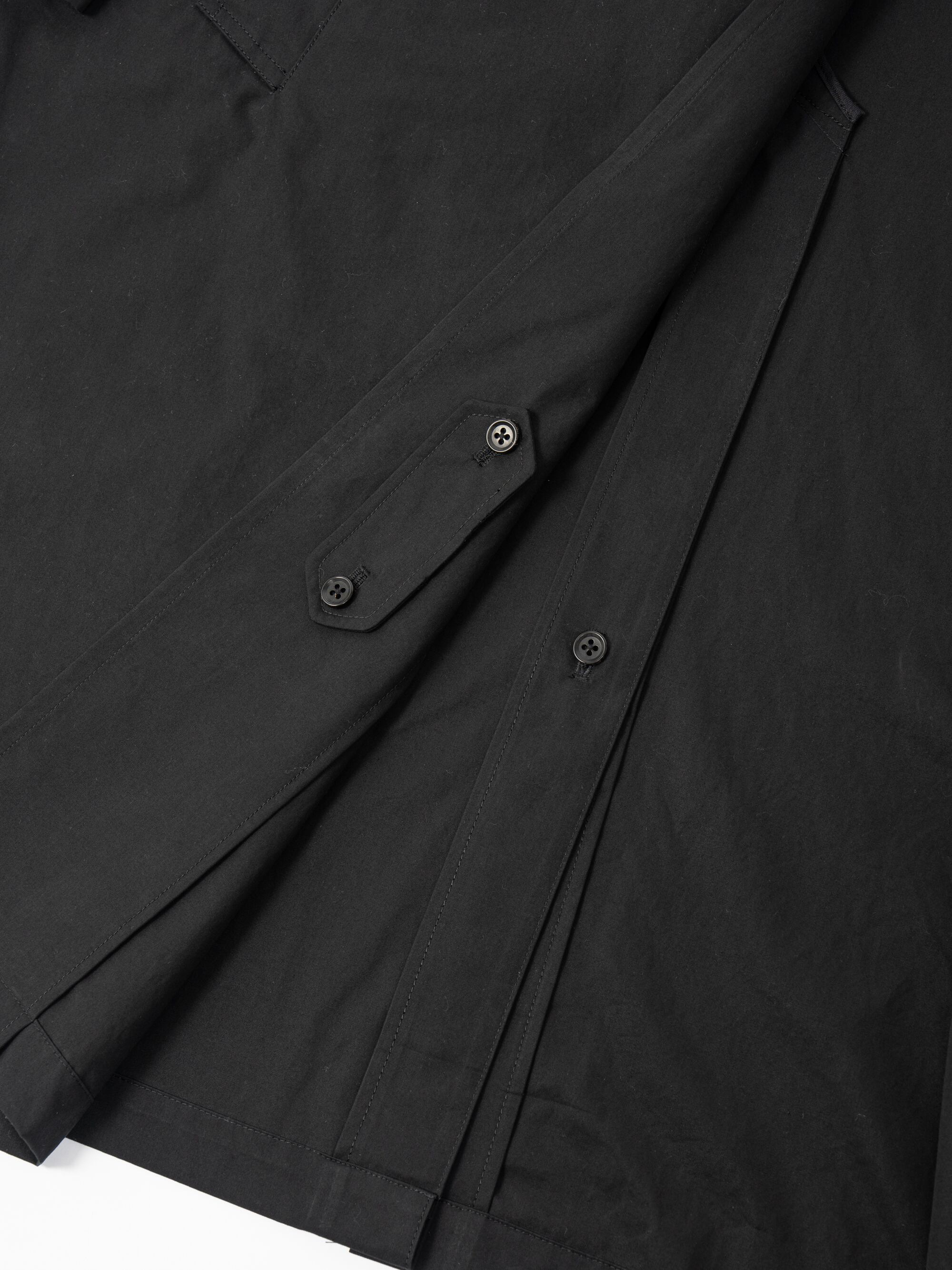 Cotton Bal Collar Over Coat (black) | OVY