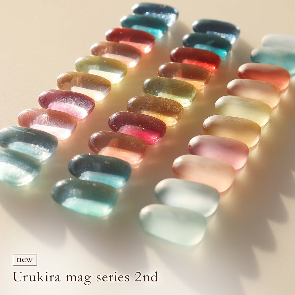 lino gel Urukira mag series 2nd リノジェル マグネットネイル 全10色セット くすみ系 マグネットジェル ジェル