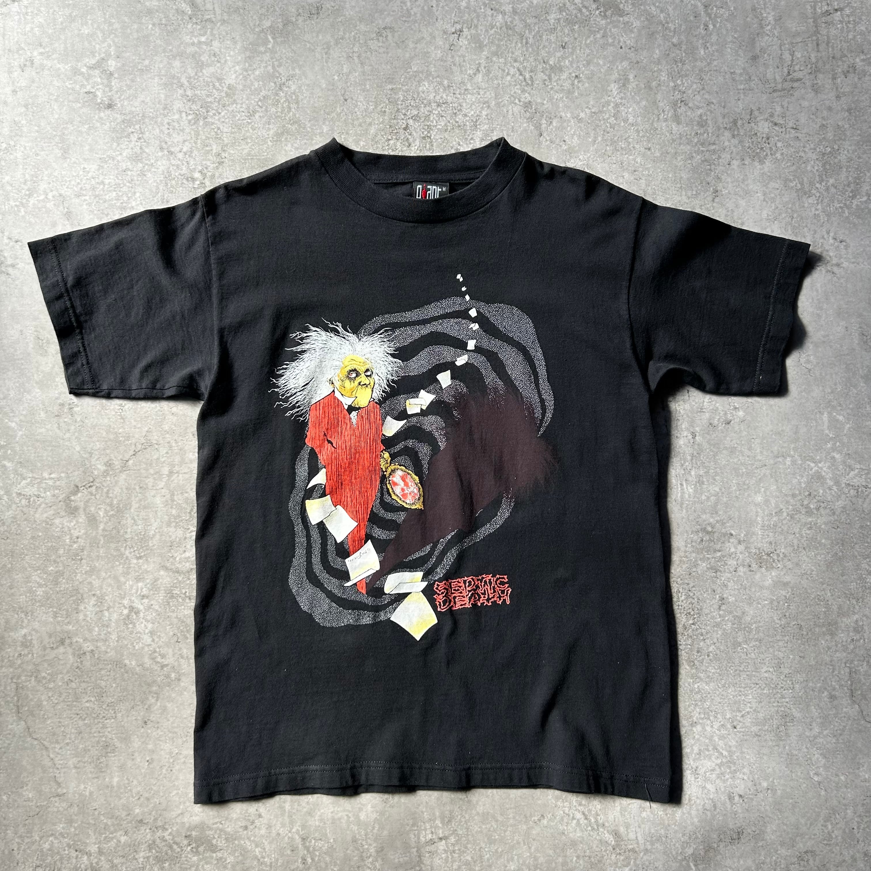 90s セプティックデス バンドtシャツ ブラック M パスヘッド 気違い