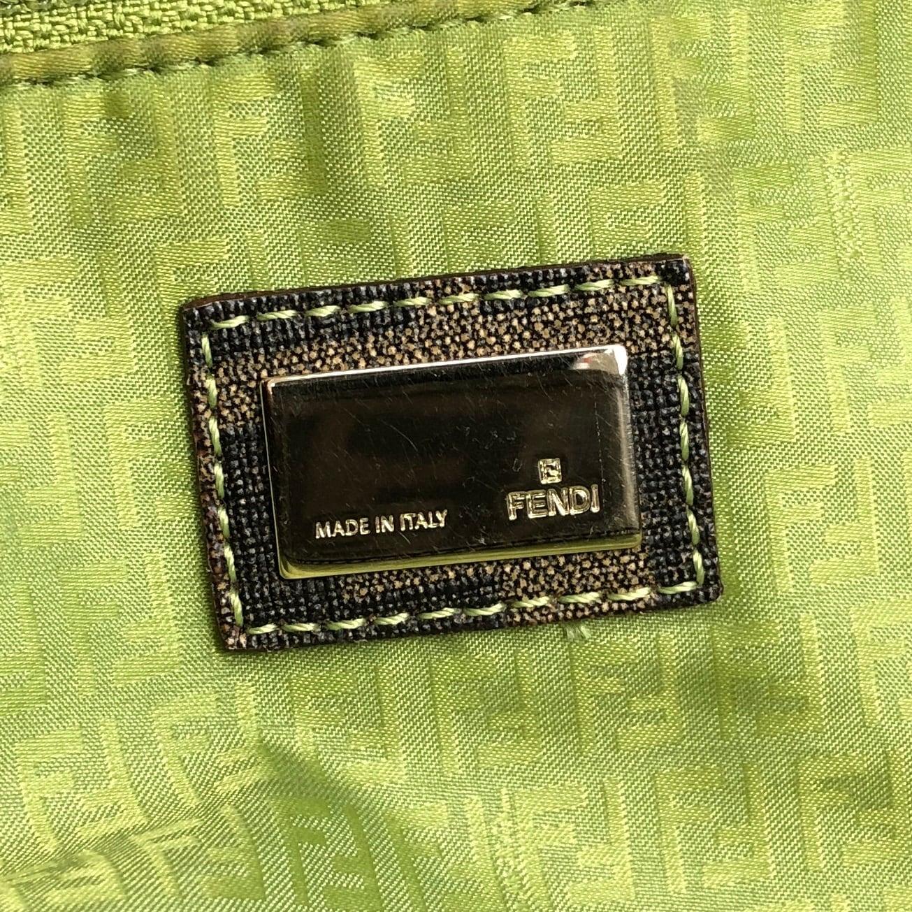 FENDI フェンディ ズッカ ハンドバッグ ブラウン キャンバス トート