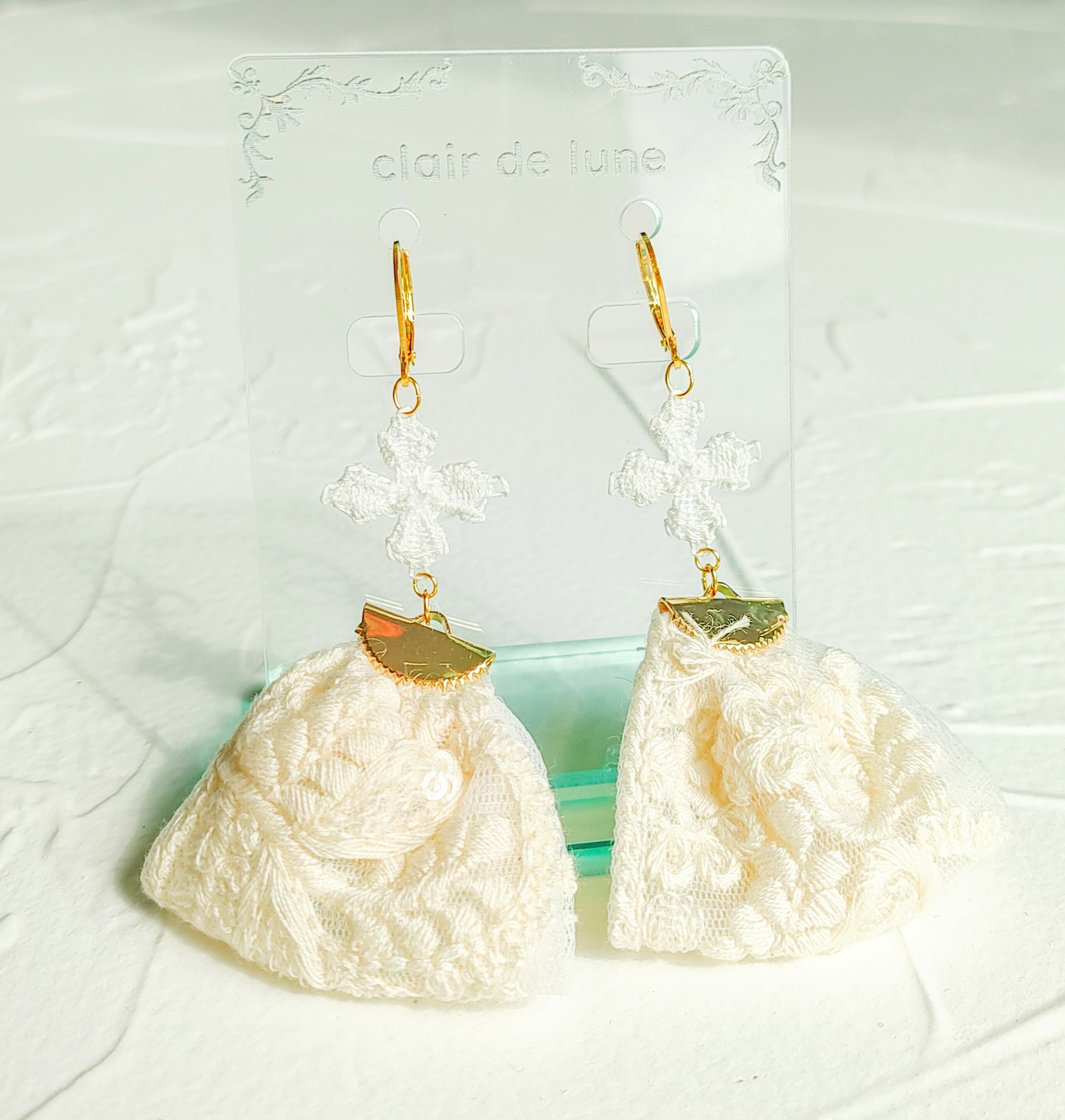 【クローバー&刺繍】pierce ☽