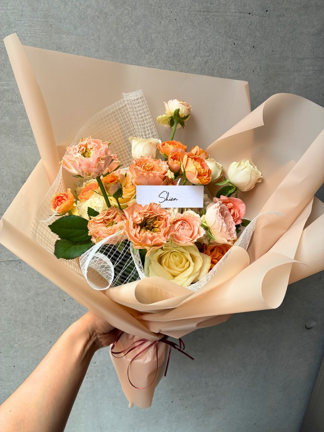 おまかせフェミニンローズブーケ