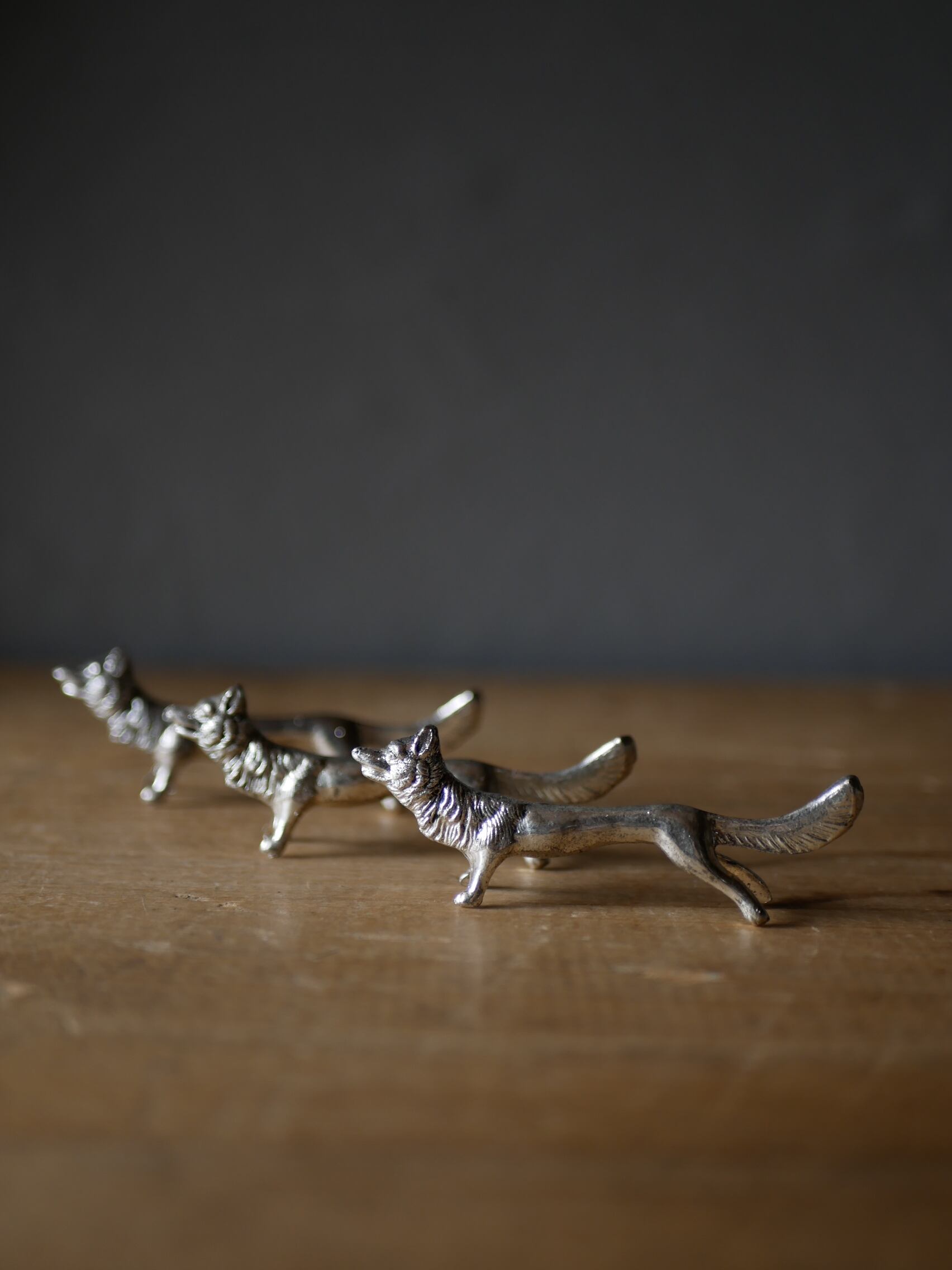 キツネ カトラリーレスト フランスアンティーク ブロカントのある暮らし