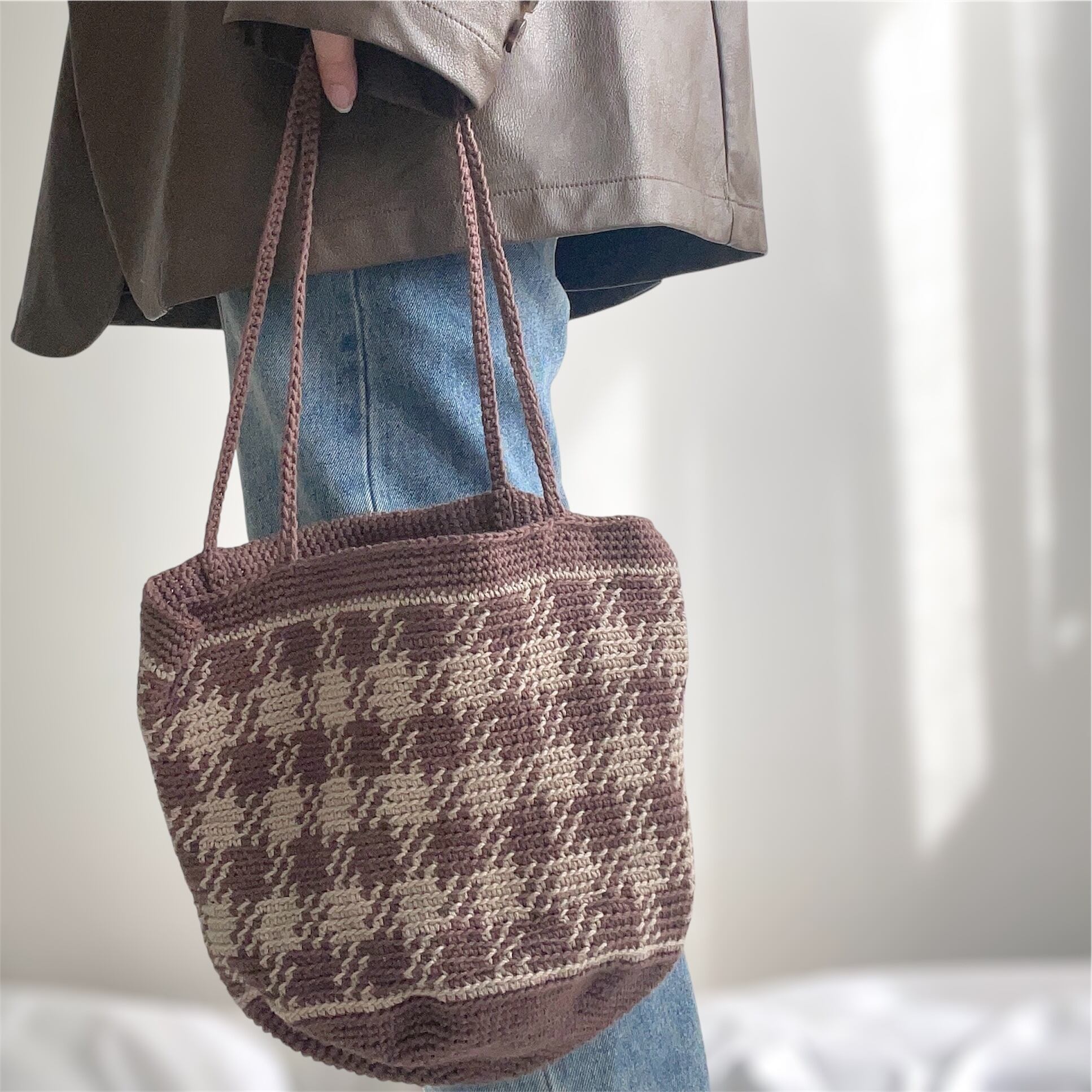 ブラウン バスケット編み ショルダーバッグ 【公式通販】