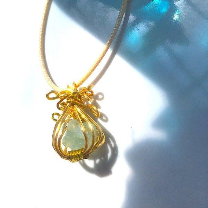 【一点物】✦3月の誕生石✦⋆.·Panier de Aquamarine⋆.·アクアマリンの原石ネックレス·.⋆✦