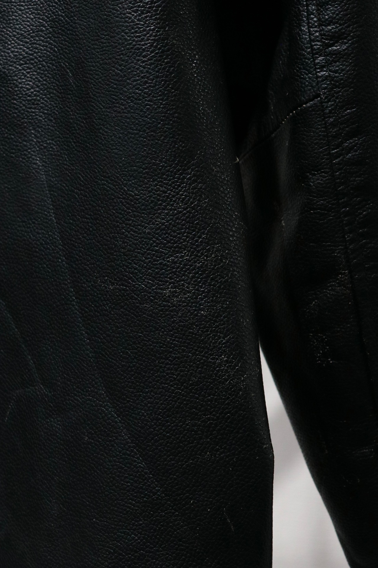 GAP black cow leather jacket