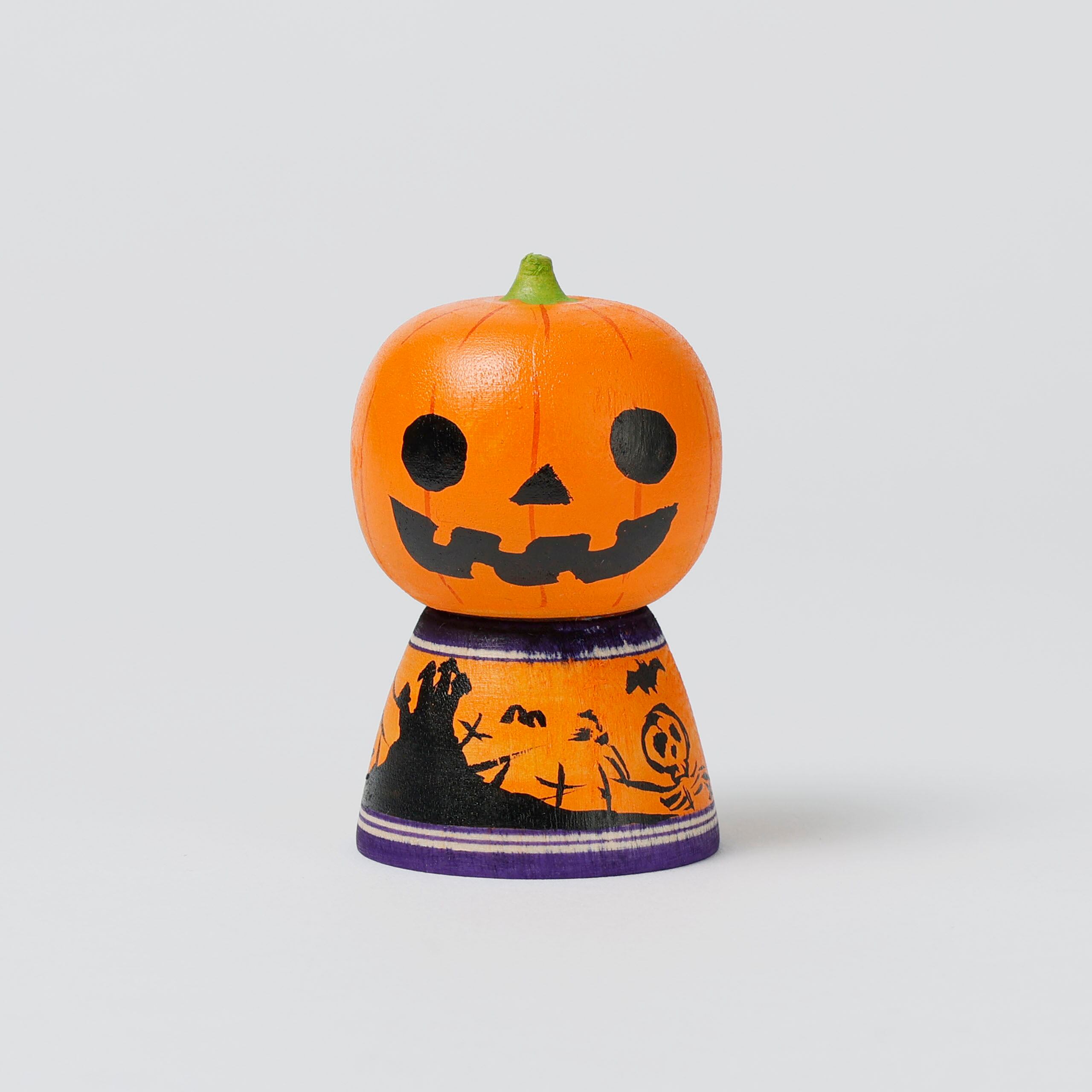 ハロウィンこけし-3】津軽系 阿保正文工人 6.5cm | Halloween kokeshi