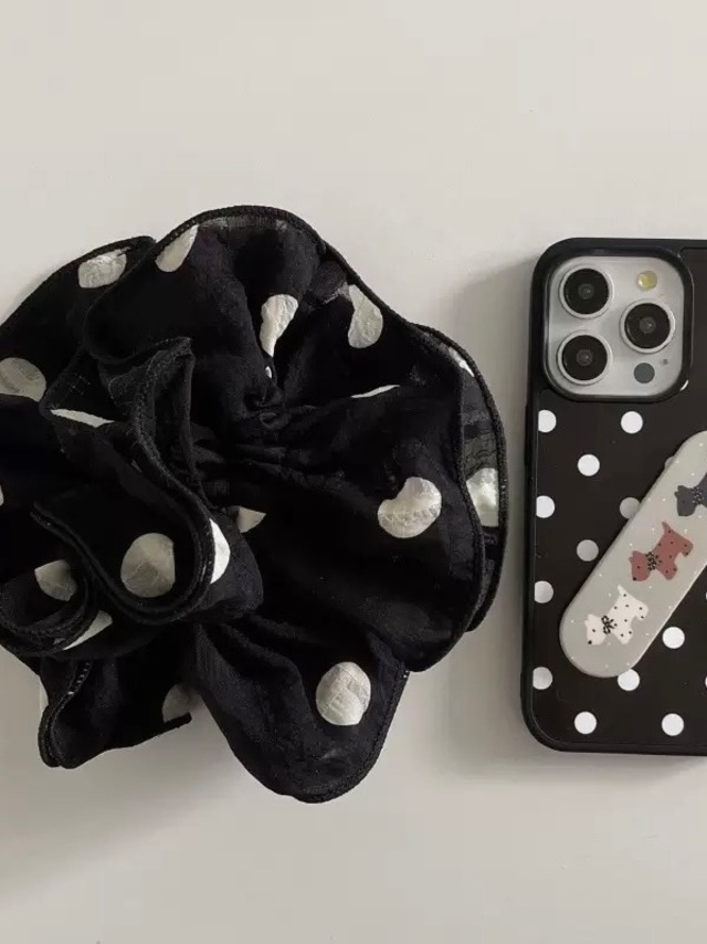 《即納》noir puff chouchou