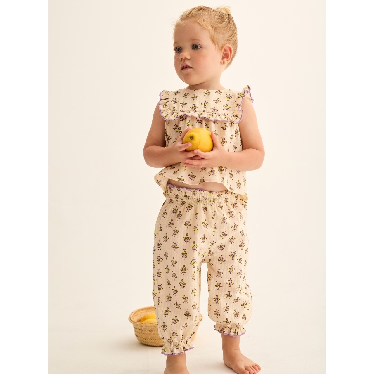 ＜COZMO＞Baby&Kids Pants Lina インディアン フラワー プリント パンツ - 3