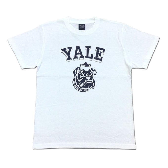 YALE University bulldog TEE ホワイト イェール ブルドッグ YALE University bulldog TEE ホワイト イェール ブルドッグ