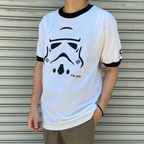 未使用品 スターウォーズ ストームトルーパー リンガーTシャツ M 白 映画