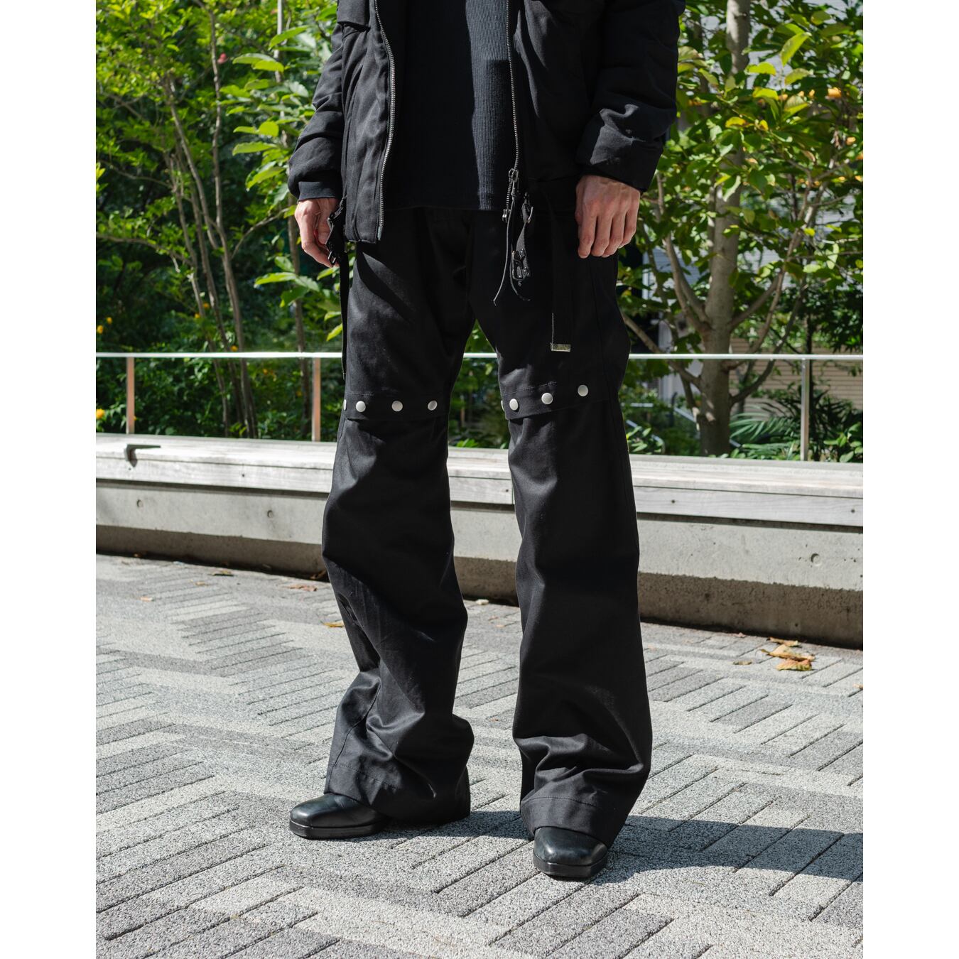 定価５万円 A.F ARTEFACT LINEN CARGOBAGGYパンツ A.F ARTEFACT - Herringbone Linen Cargo Tuck Baggy Pants