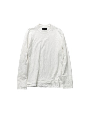 [999HUMANITY] LAYERED LONG SLEEVE TEE (OFF WHITE) 正規品  韓国 ブランド 韓国ファッション 韓国代行 999 ヒューマニティ HUMANITY 日本 店舗