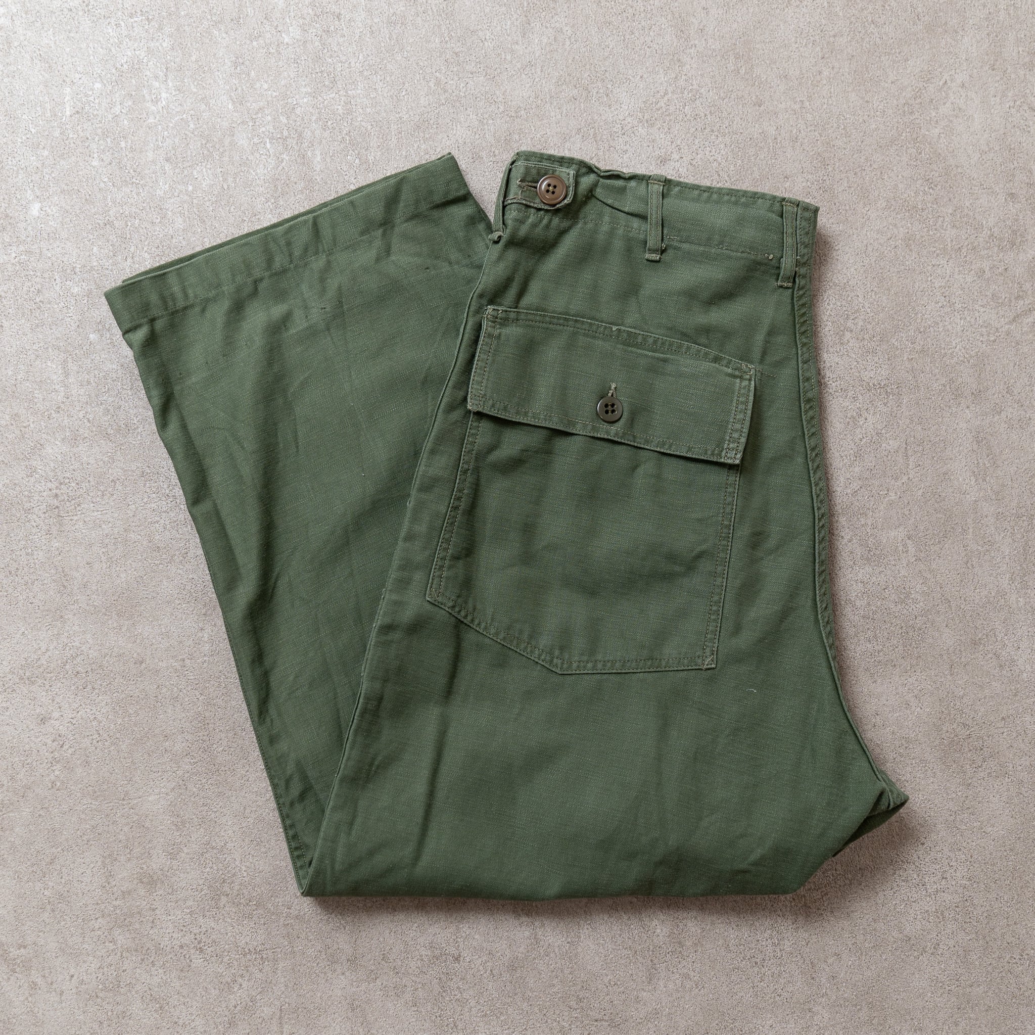 MEDIUM】U.S.Army Utility Trousers OG-107 実物 米軍 ベイカーパンツ