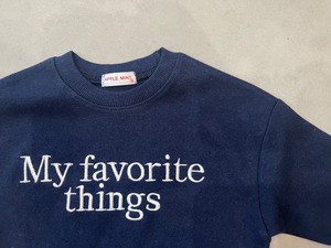 【APPLE MINT】Favoriteライトスウェット 80~120cm ネイビー 241240