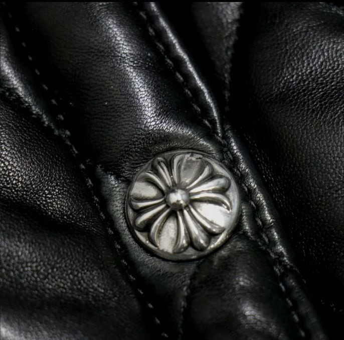CHROME HEARTS クロムハーツ キルティングジャケット クロスボタン