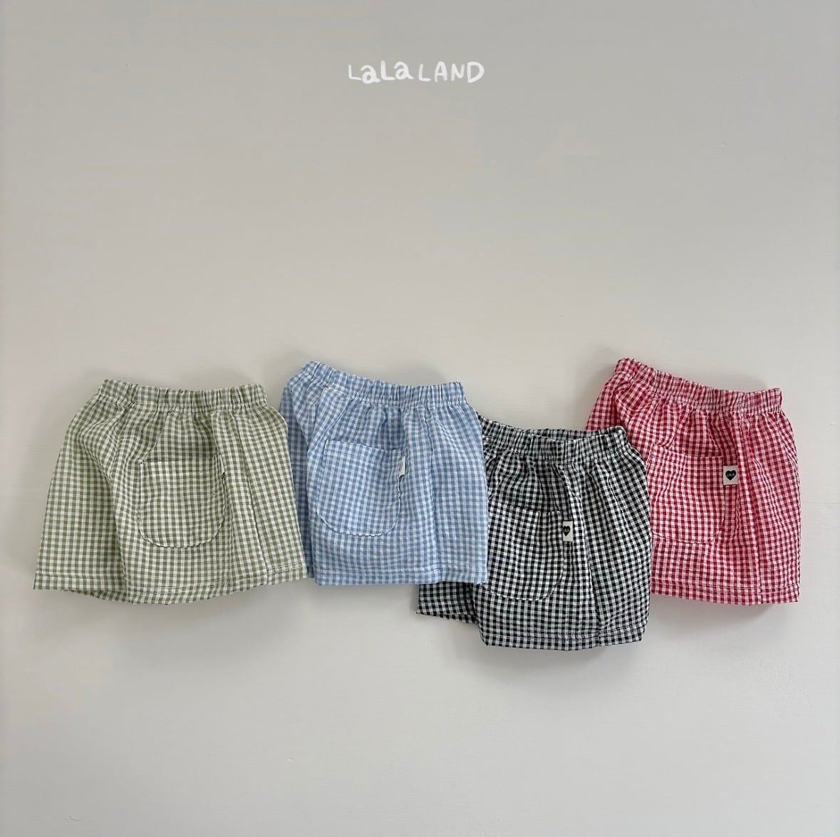 【予約商品】LALALAND / jijimi check short pants