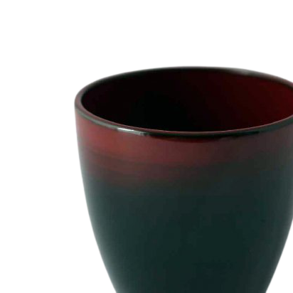 カップ（中）朱うるみ黒グラデーション CUP Gradation Medium | 輪島