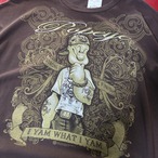 POPEYE チカーノTee ブラウン　タトゥーポパイ　2XL