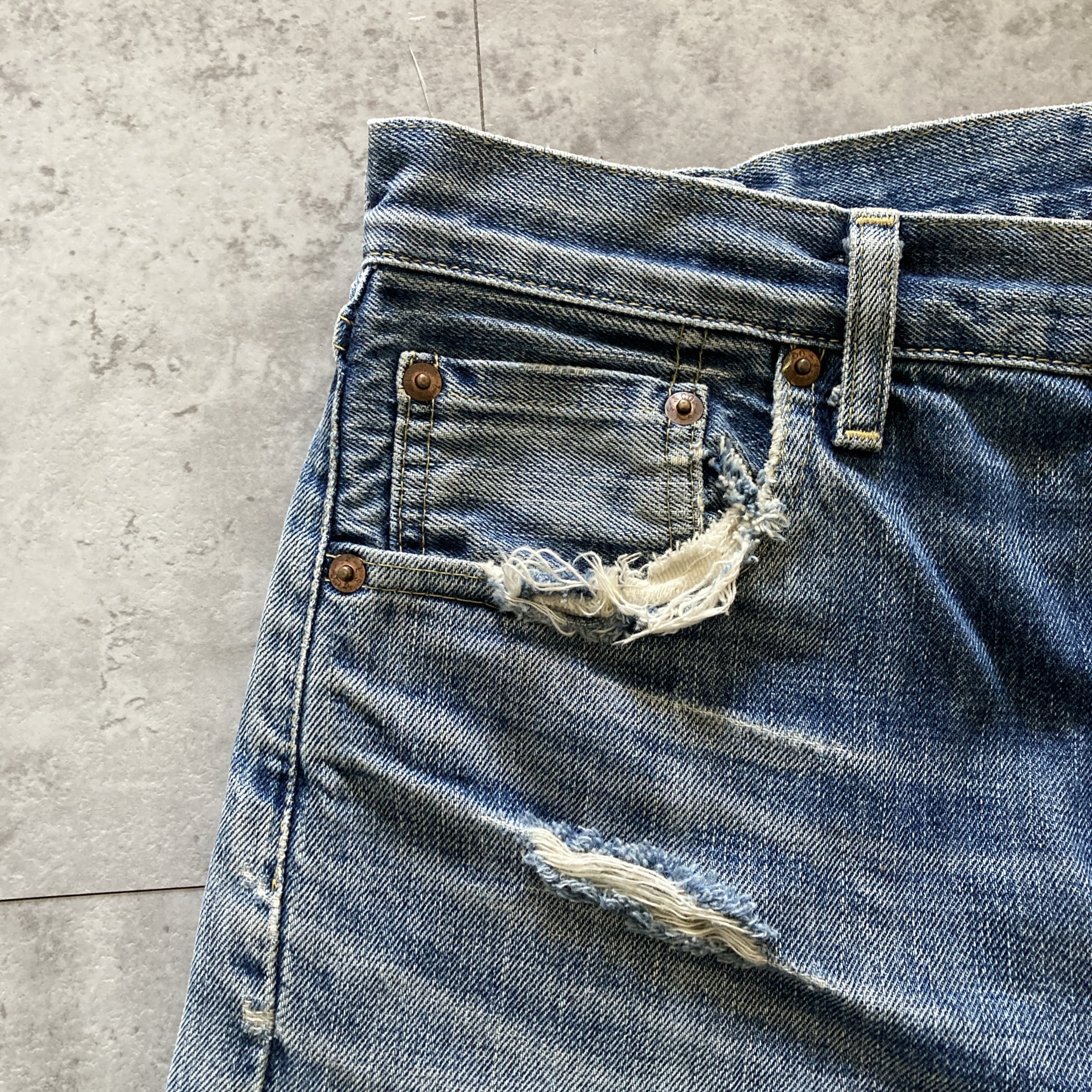 W31】90's Levis 702XX リーバイス 95年製 裏ボタン刻印J22 JAPAN製