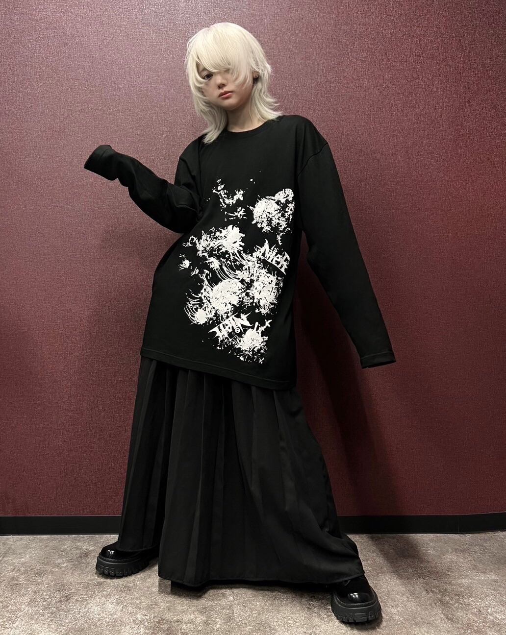 UNISEX COTTON LONG CUTSEW【彼岸花】 | NIER CLOTHING