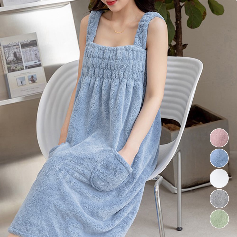 バスタオルワンピース 超吸水 着るタオル 84JJFZ-001