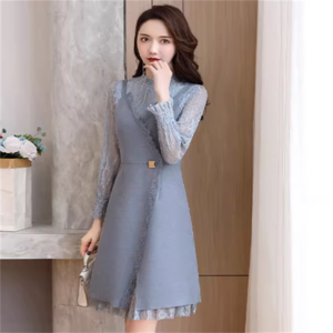 【送料無料】 ドレス ロングドレス 3色 ワンピース 衣装 色 パーティドレス カラードレス ロング 膝丈 袖あり 長袖 クルーネック Aライン フレア レース 透け感 シースルー ポリエステル エレガント 可愛い 大人可愛い きれいめ シンプル カジュアル シック コンサバ 華やか 大人 上品 おしゃれ お洒落 主役級 こなれ感 高見え 高級感 フェミニン 無地 春 30代 40代 レディース 女性用 ママ デート 女子会 授業参観 結婚式 二次会 パーティ 韓国系 ファッション   インスタ映え