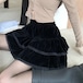 レースヘムティアードベロアスカート ・79396