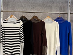 【ROSIEE】チュール切り替えニット