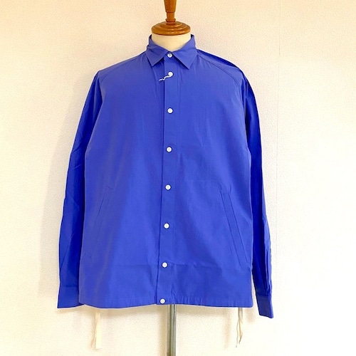 Drawstring Coach Shirts　Blue