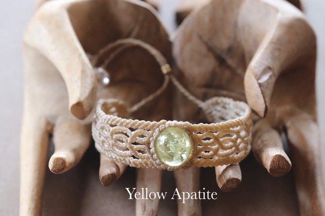 [Yellow apatite] bracelet   -origin regression-