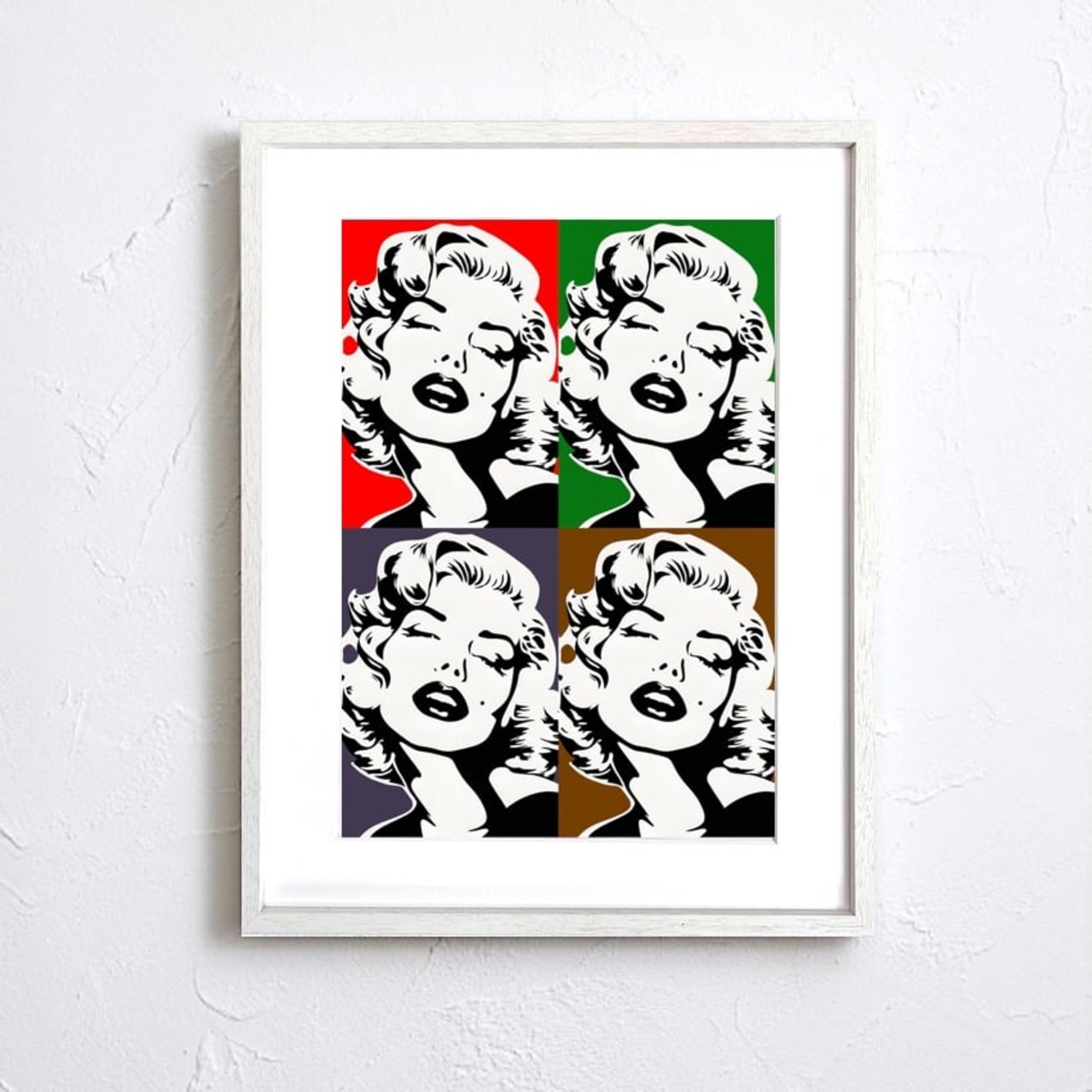 Monroe Love｜カラフルなモダンポップアート｜女性の美と自由を描くレトロモダンポスター｜おしゃれな部屋を演出A4ポスター