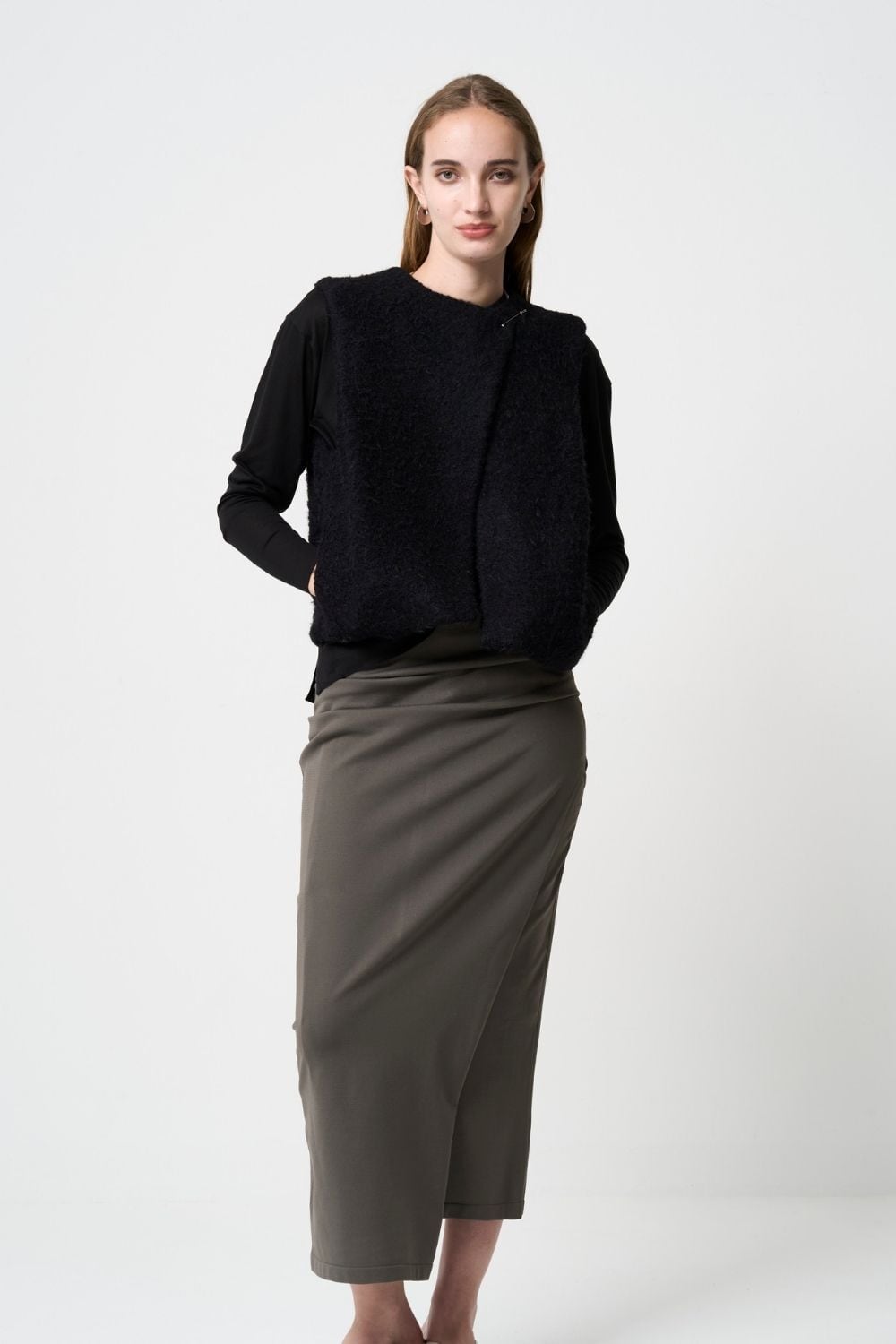 2way Boa Gilet - BLACK | seven dot - ライフスタイルECサイト -