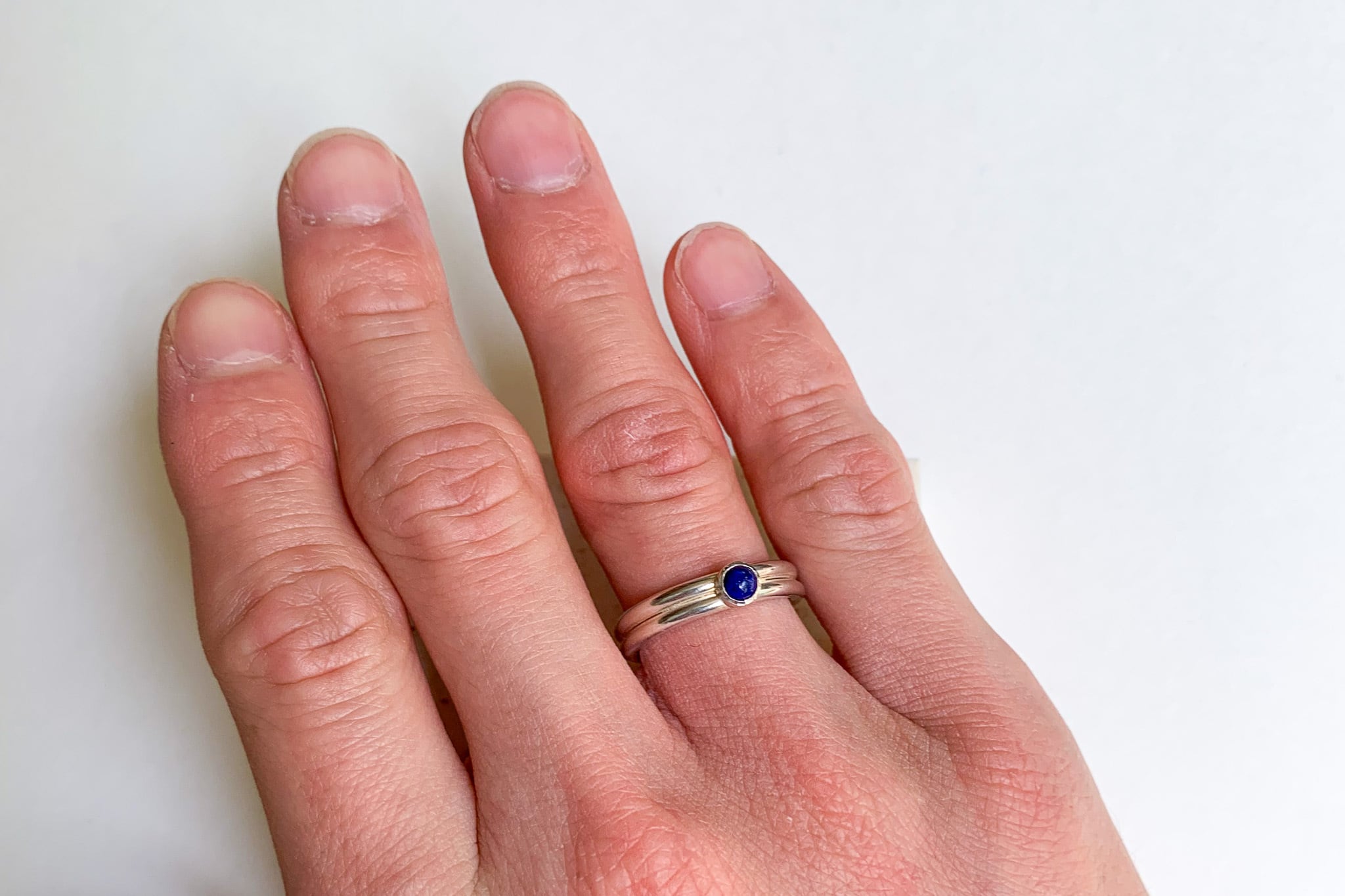 重なり ラピスラズリ リング no.21