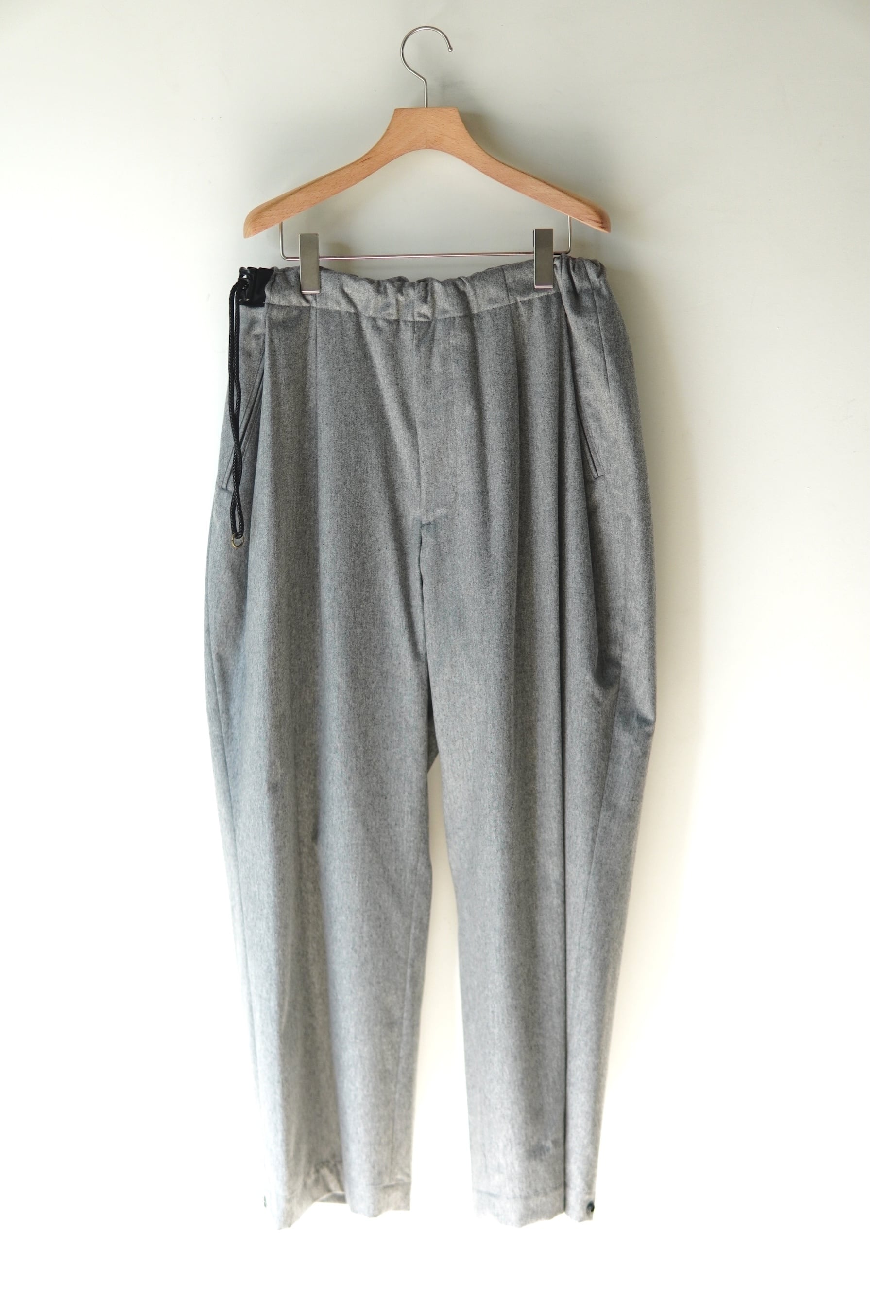 ANTHEM A / WOOL CASHMERE POPLIN MELTON NO-BRAINER PANTS