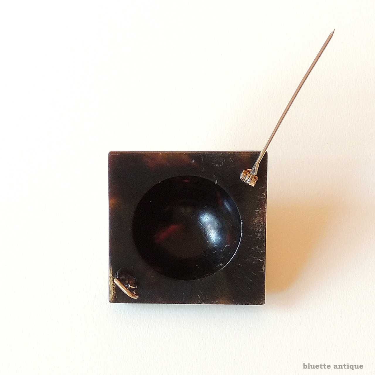 アンティークジュエリー ピクウェ スクエア ブローチ 【忘れな草】(ソーティングメモ付)