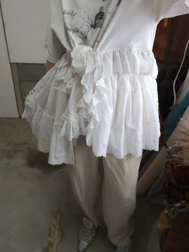 Cotton lace wrap skirt 2