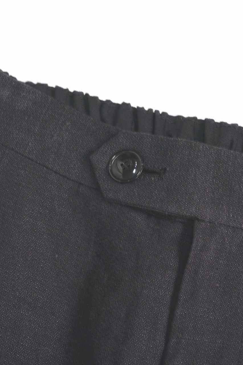 Linen Cotton Herringbone Trousers