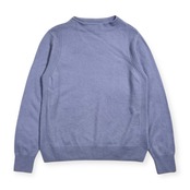 カシミヤ100% Nouvelle et chic ヌーベルエシック ニット セーター L/ブルー系 レディース