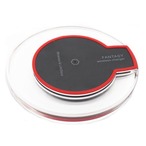 iFormosa Qi 規格充電パッド ワイヤレス充電器 無接点充電 ラウンド クリスタル ファンタジー ブラック