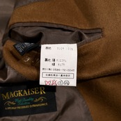 カシミヤ100% MAGKAISER マグカイザー カシミア ウール 2B テーラードジャケット サイズ NBS /キャメル/メンズ