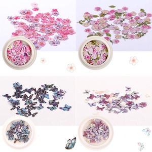 【努力特価】極薄 ネイルパーツ 蝶 花 立体 セット 3D ネイルアート デコパーツ Yesmart ホログラム ネイルアートパーツ ジェルネイル 可愛い ネイル用 ジュエリーパーツ YES123