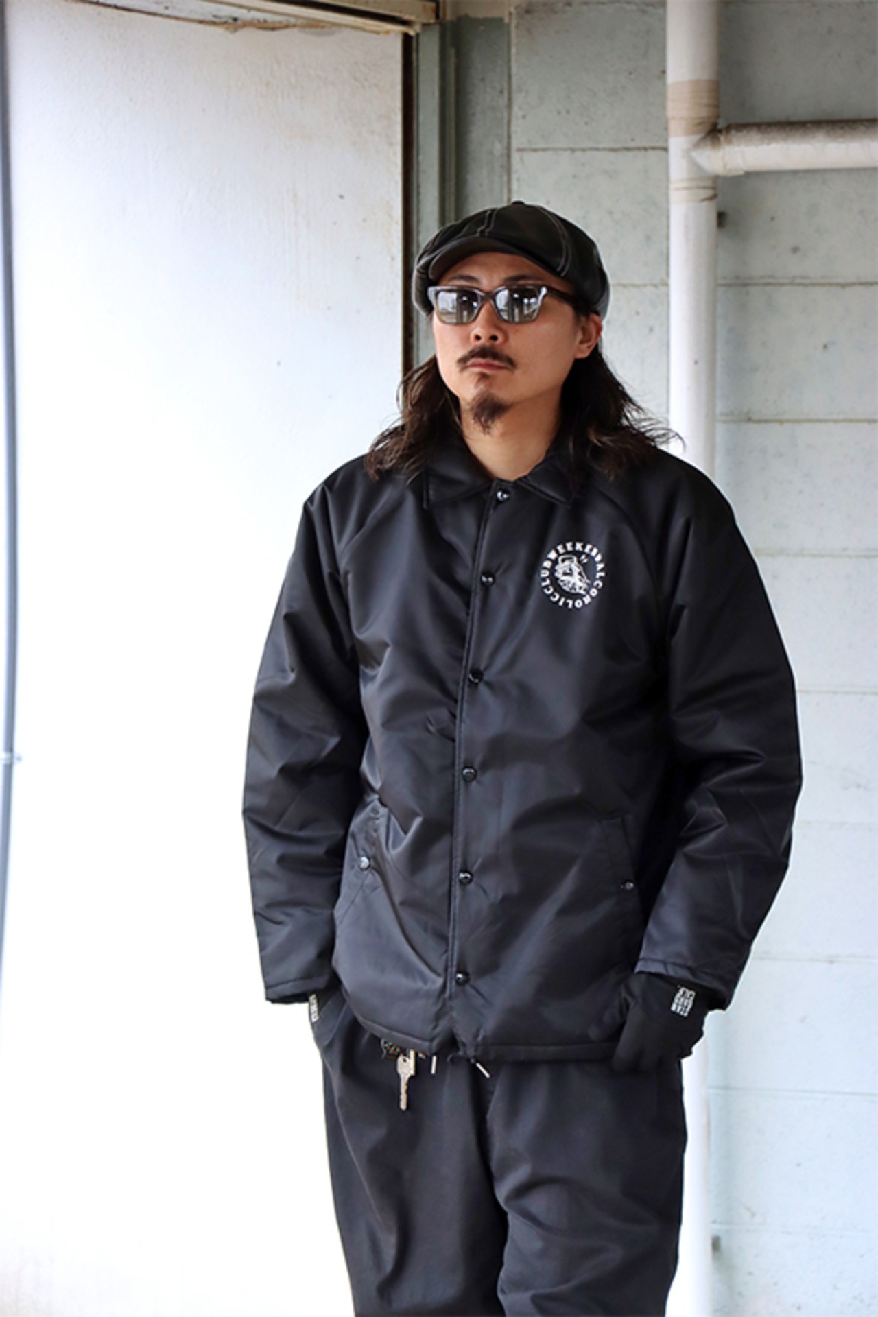 SLINK(スリンク) "WEEKEND ALCOHOLIC CLUB Boa Coach Jacket"(NVY)