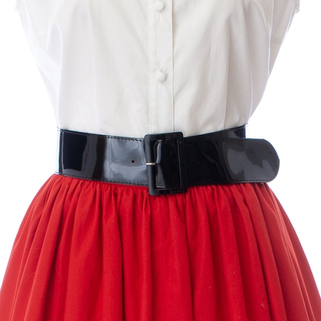 中原淳一デザイン 復刻ブラウス　ストライプタックブラウス