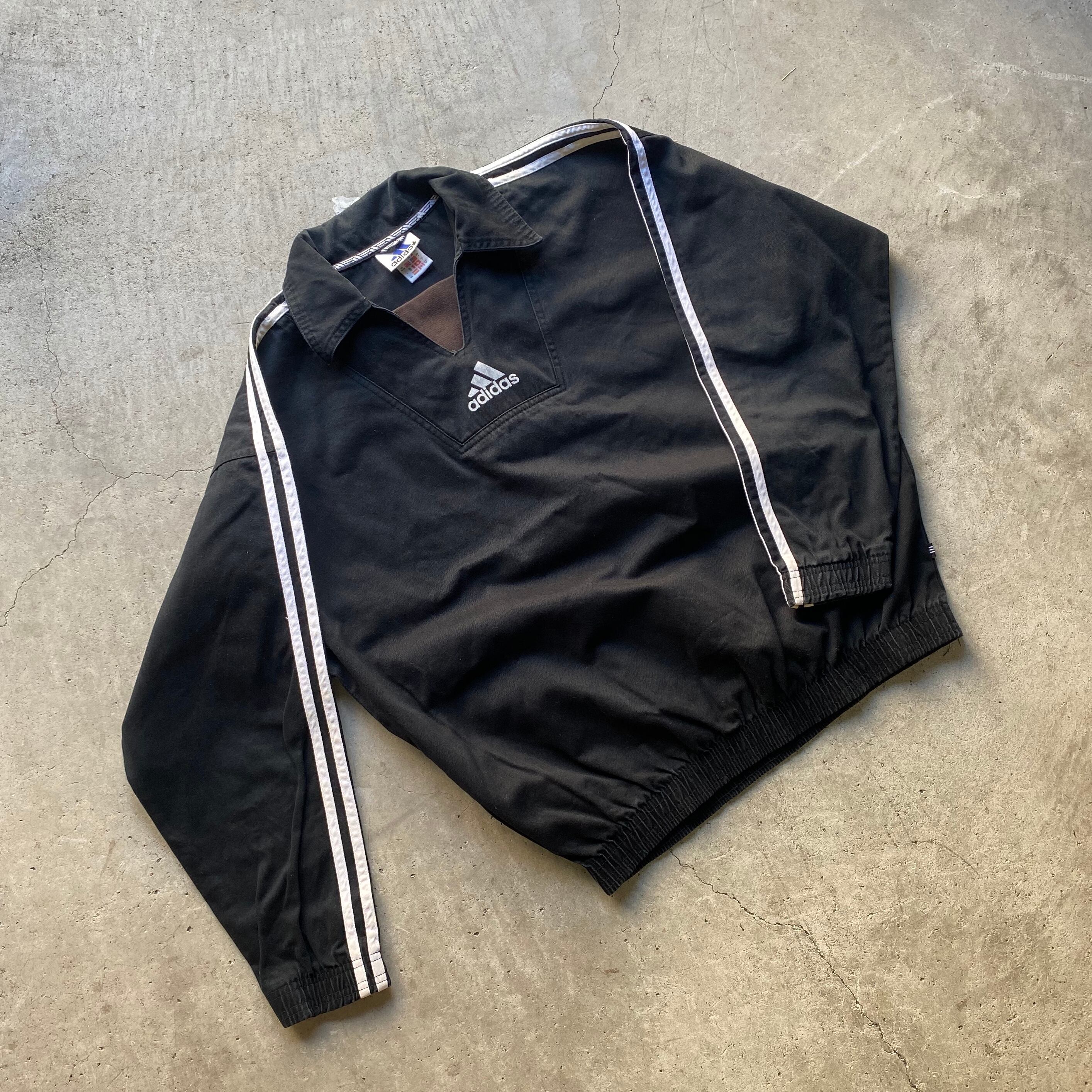 90年代 adidas アディダス バックロゴ コットン プルオーバー シャツ