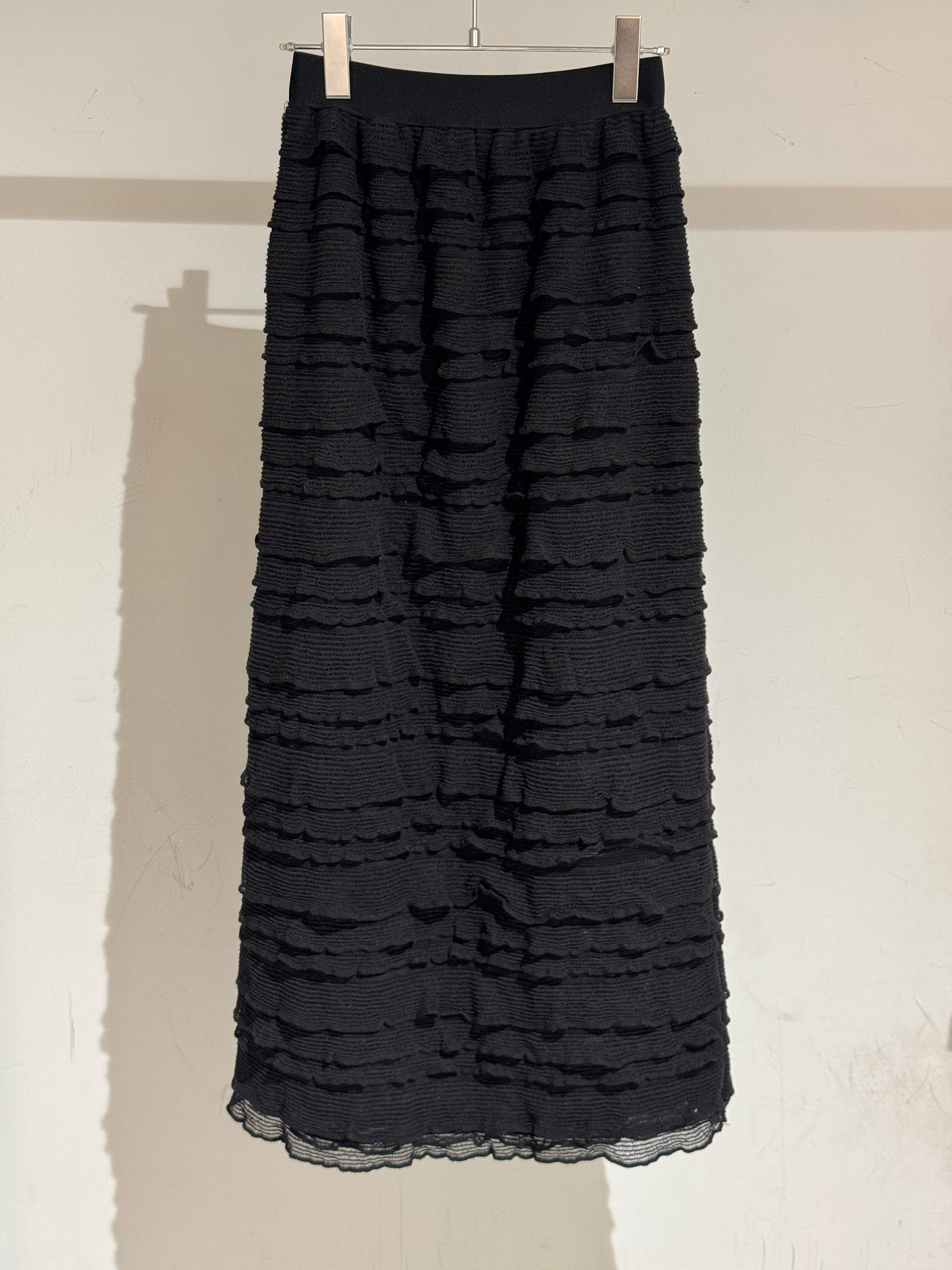 petit frill tiered tight skirt