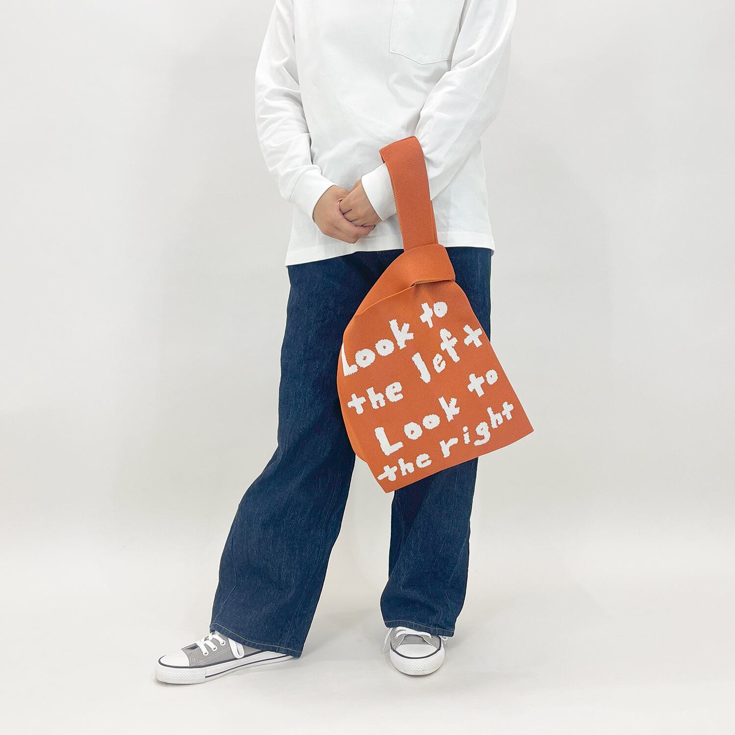 JIN KITAMURA】北村人 KNIT MARCHE BAG アヒル ニットマルシェバッグ