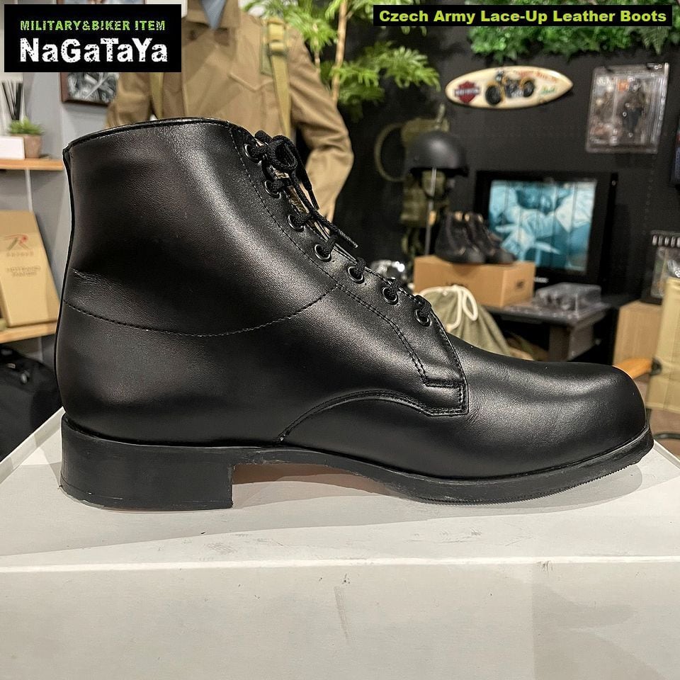 デッドストック 新品 チェコ軍放出品 編み上げ スチールトゥ