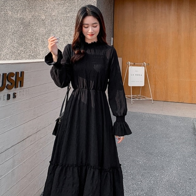 ワンピース 冬 韓国 ファッション レディース 白 黒 ワンピース フリル フレア ロングワンピース ガーリー オルチャン ファッション 裏起毛 ゆったり ナチュラル ワンピース かわいい ガーリー 冬服 レディース ワンピース Vestito ワンピース 冬 韓国 ファッション レディース 白 黒 ワンピース フリル フレア ロングワンピース ガーリー オルチャン ファッション 裏起毛 ゆったり ナチュラル ワンピース かわいい ガーリー 冬服 レディース ワンピース Vestito